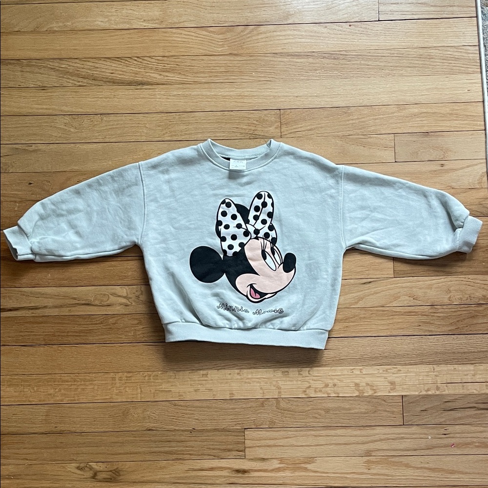 Zara kids  Light Gray Crewneck Sweatshirt